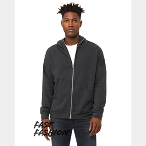 FWD Fashion Unisex Full-Zip Fleece with Zippered Hood Thumbnail