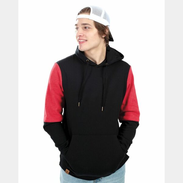 Men's All-American Team Fleece Colorblocked Hooded Sweatshirt Thumbnail