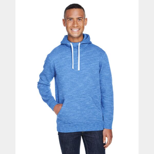 Adult Melange Fleece Pullover Hooded Sweatshirt Thumbnail