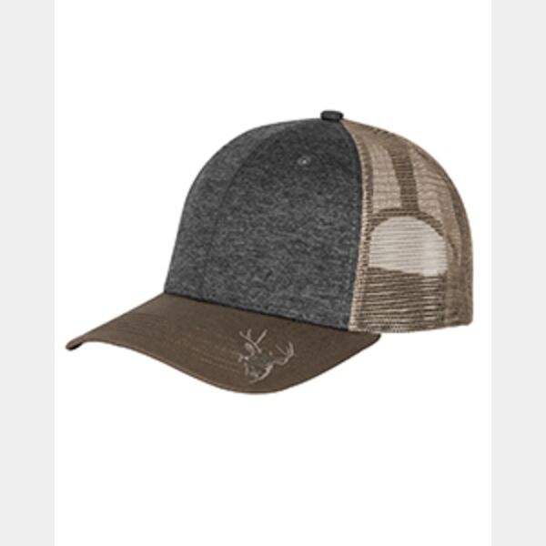 Structured Mid Profile Heather Trucker Hat Thumbnail