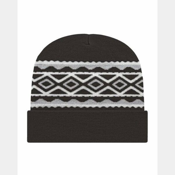 USA- Made Diamond Cuffed Beanie Thumbnail