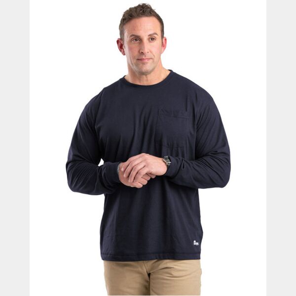Tall Performance Long-Sleeve Pocket T-Shirt Thumbnail