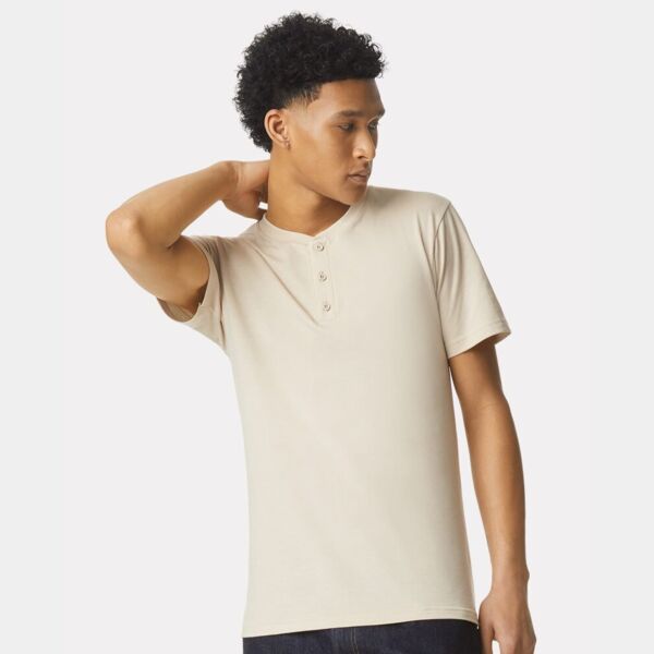 Unisex CVC Henley Tee Thumbnail