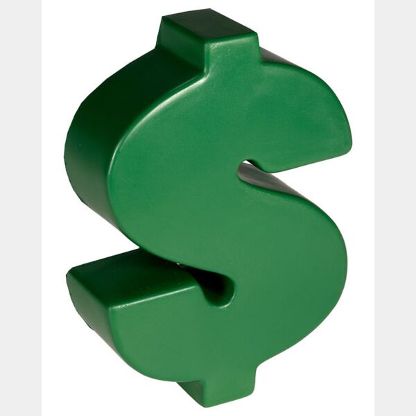 Dollar Money Sign Shape Stress Ball Thumbnail