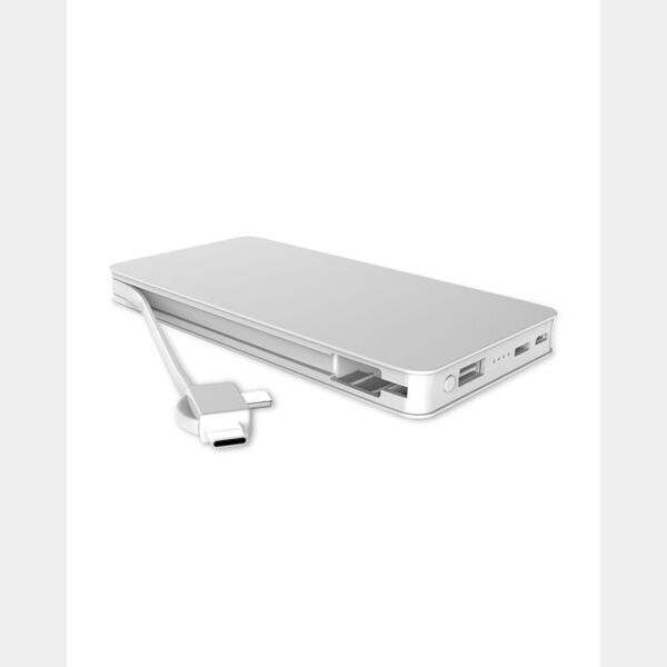 Trio Power Bank Wireless Charging Pad with 3-in-1 Cable Thumbnail