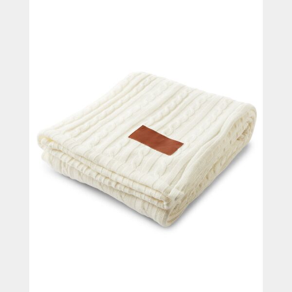 Cable Knit Sherpa Throw Thumbnail