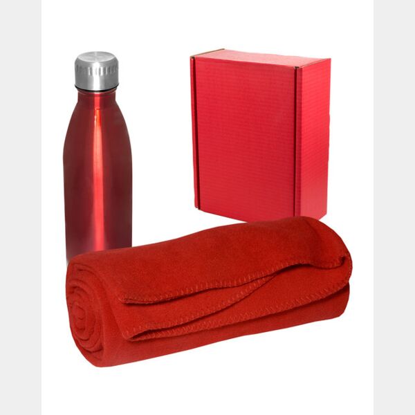 Cozy Fleece Blanket And Insulated Bottle Gift Set Thumbnail