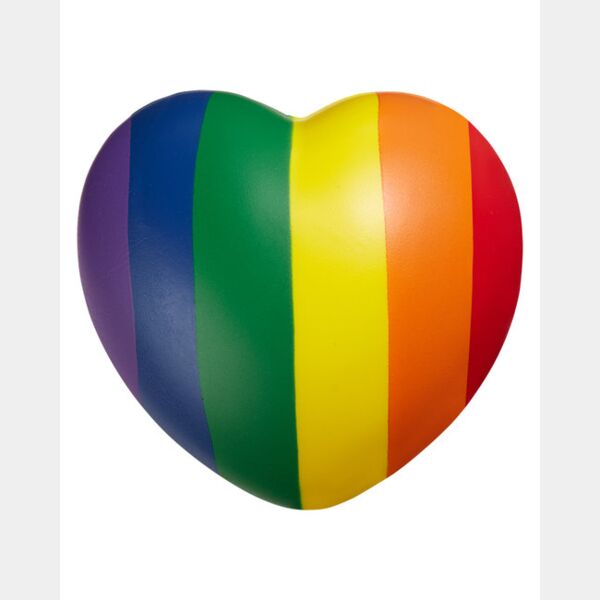 b.free Rainbow Pride Heart Shape Stress Ball Thumbnail