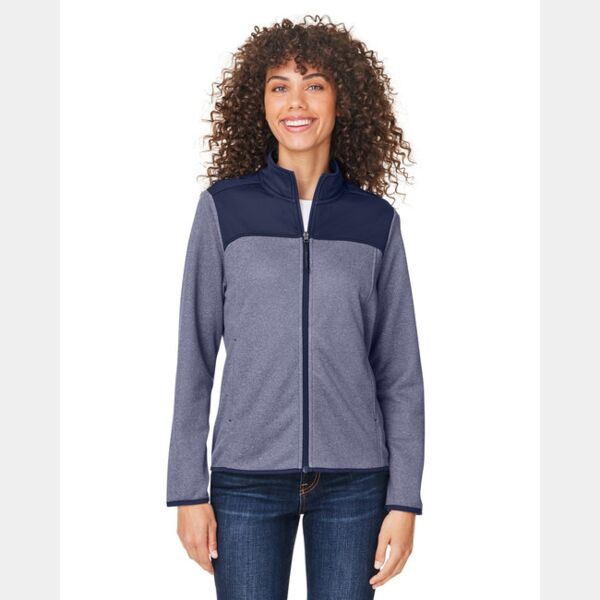 Ladies' Venture Heathered Stripe Hybrid Jacket Thumbnail