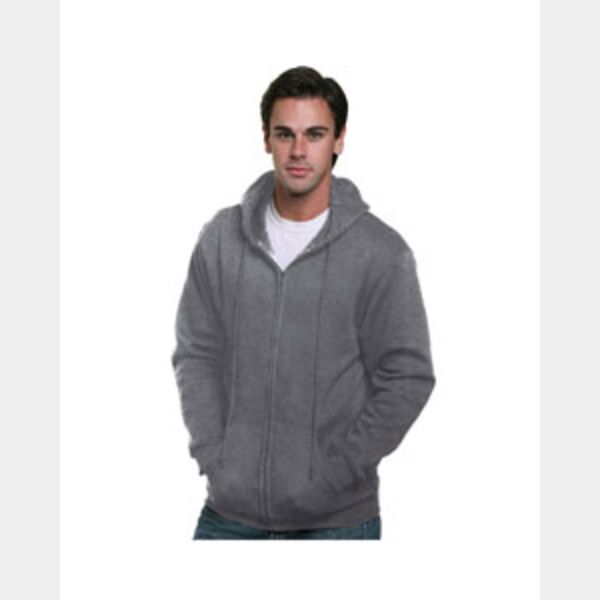 Adult USA Made Full-Zip Heavyweight Hooded Sweatshirt Thumbnail