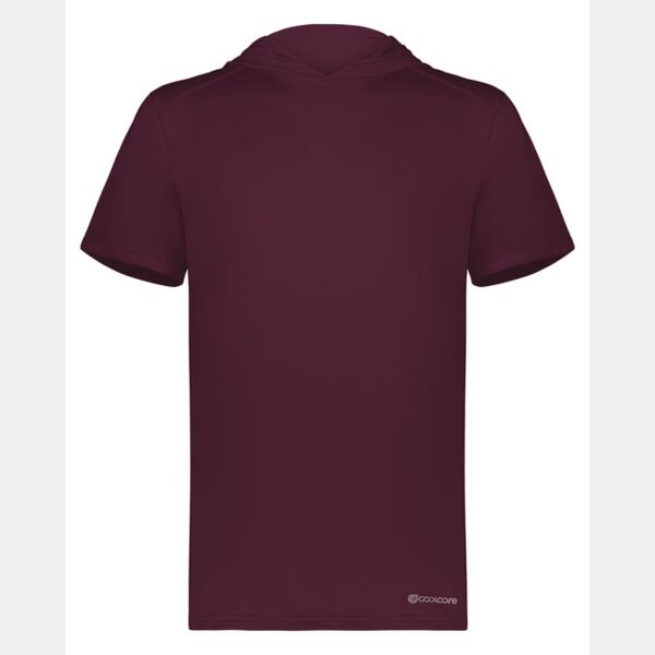 Adult Short Sleeve Hoodie Powered by Coolcore Thumbnail