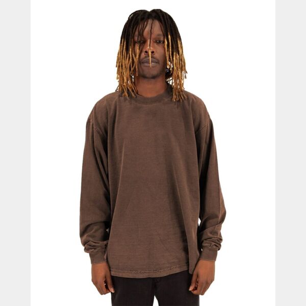 Unisex Max Heavyweight Garment-Dyed Long Sleeve T-Shirt Thumbnail