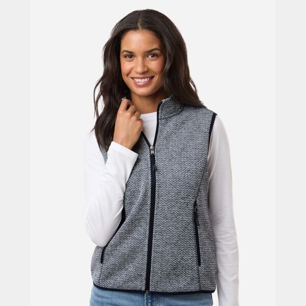 Women's Jasper Jacquard Fleece Vest Thumbnail