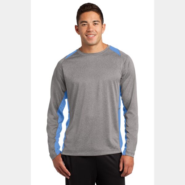 Long Sleeve Heather Colorblock Contender Tee Thumbnail