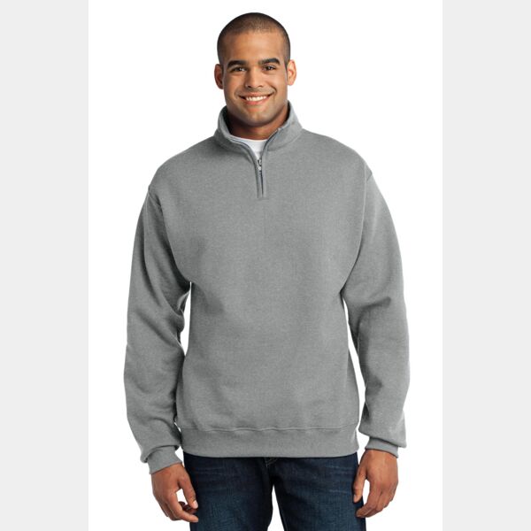 NuBlend ® 1/4 Zip Cadet Collar Sweatshirt Thumbnail