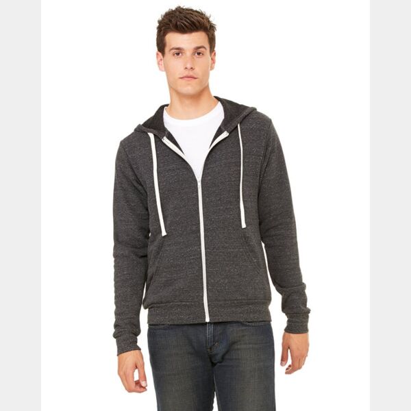 Unisex Triblend Sponge Fleece Full-Zip Hoodie Thumbnail