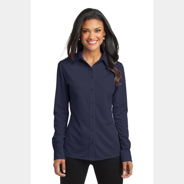 Women's Dimension Knit Dress Shirt Thumbnail