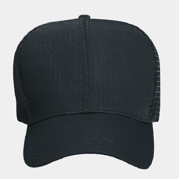 OTTO CAP 6 Panel Mid Profile Mesh Back Trucker Hat Thumbnail