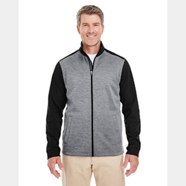 Men's Newbury Colorblock Mélange Fleece Full-Zip Thumbnail