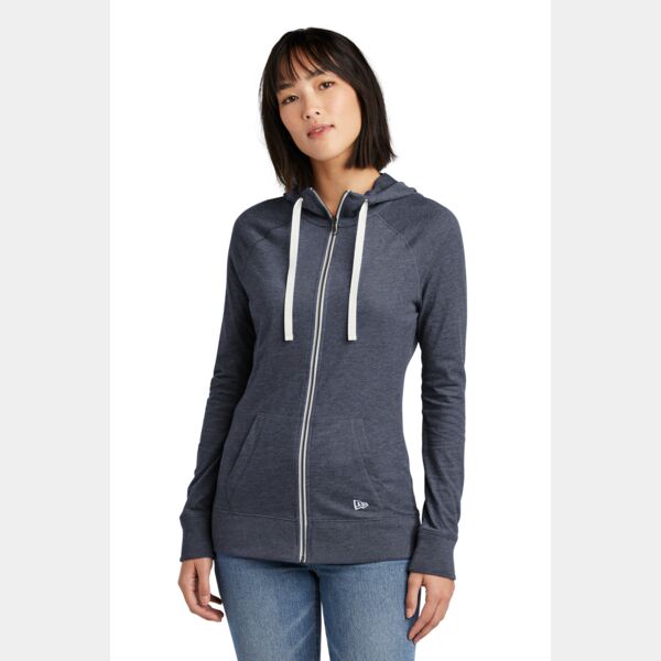 Women's Sueded Cotton Blend Full Zip Hoodie Thumbnail