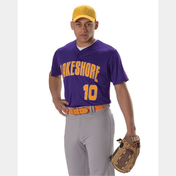 Youth Full Button Lightweight Baseball Jersey Thumbnail