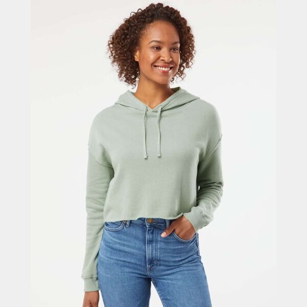 Women’s Lightweight Crop Hooded Sweatshirt Thumbnail