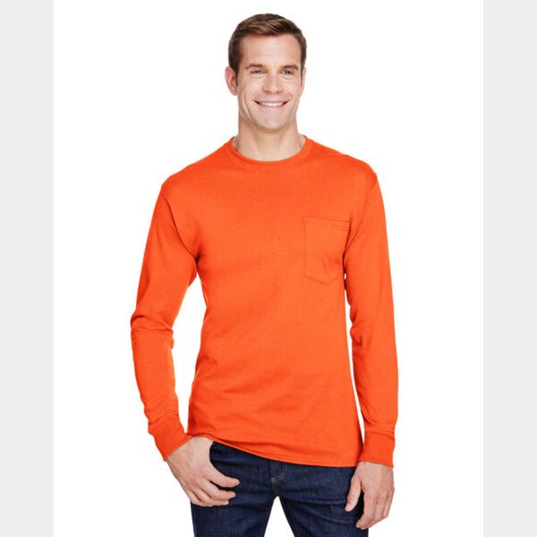 Adult Workwear Long-Sleeve Pocket T-Shirt Thumbnail