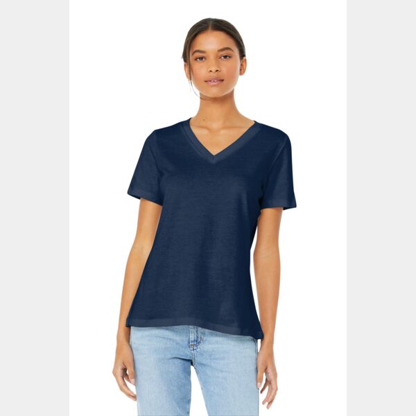 Women's Relaxed Jersey Short Sleeve V Neck Tee Thumbnail