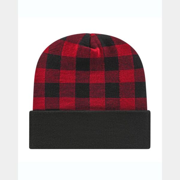 USA-Made Plaid Beanie Thumbnail
