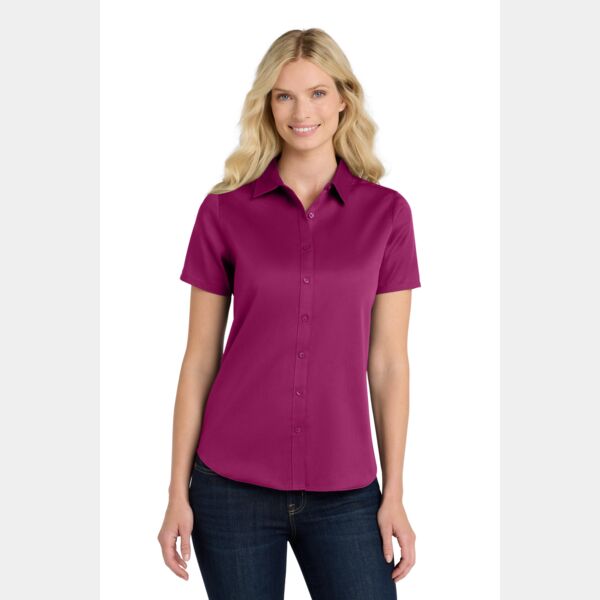 Women's Short Sleeve SuperPro React Twill Shirt Thumbnail