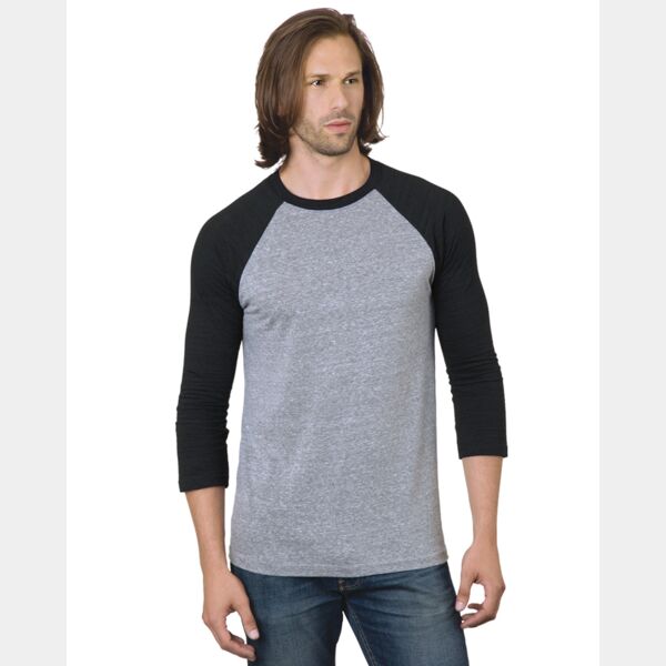 Unisex Three-Quarter Sleeve Raglan T-Shirt Thumbnail