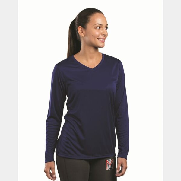 Women's Momentum Long Sleeve V-Neck T-Shirt Thumbnail